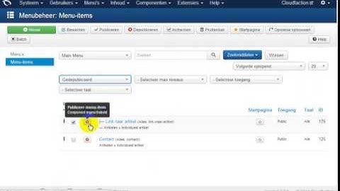 Menu maken met Joomla 3 / handleidingjoomla.nl