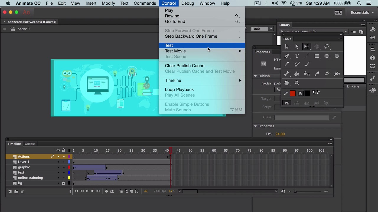 Animate CC - Cách Xuat File HTML5 - YouTube
