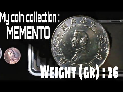 China Coins MEMENTO || Cleaned , Weight (gr) : 26 #china #chinese #memento #silvercoin #silvercoins