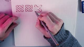 Celtic Knot Drawing Time Lapse | 2 Hours in 7 Minutes (17 Knots)