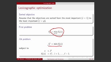 Optimization and simulation. Multi-objective optimization - part 2