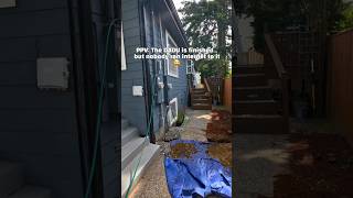 Builder missed the internet conduit. Xfinity to the rescue 🚀 #newconstruction #mistakes
