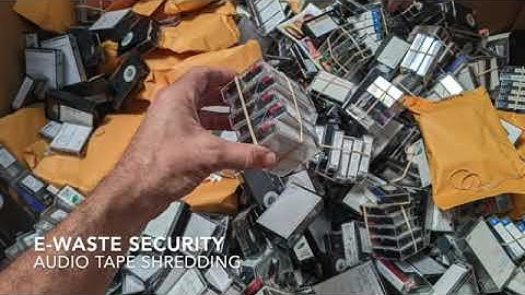 Product Destruction Shredding Audio Tapes
