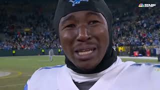 Jamaal Williams interview goes from emotional to hilarious