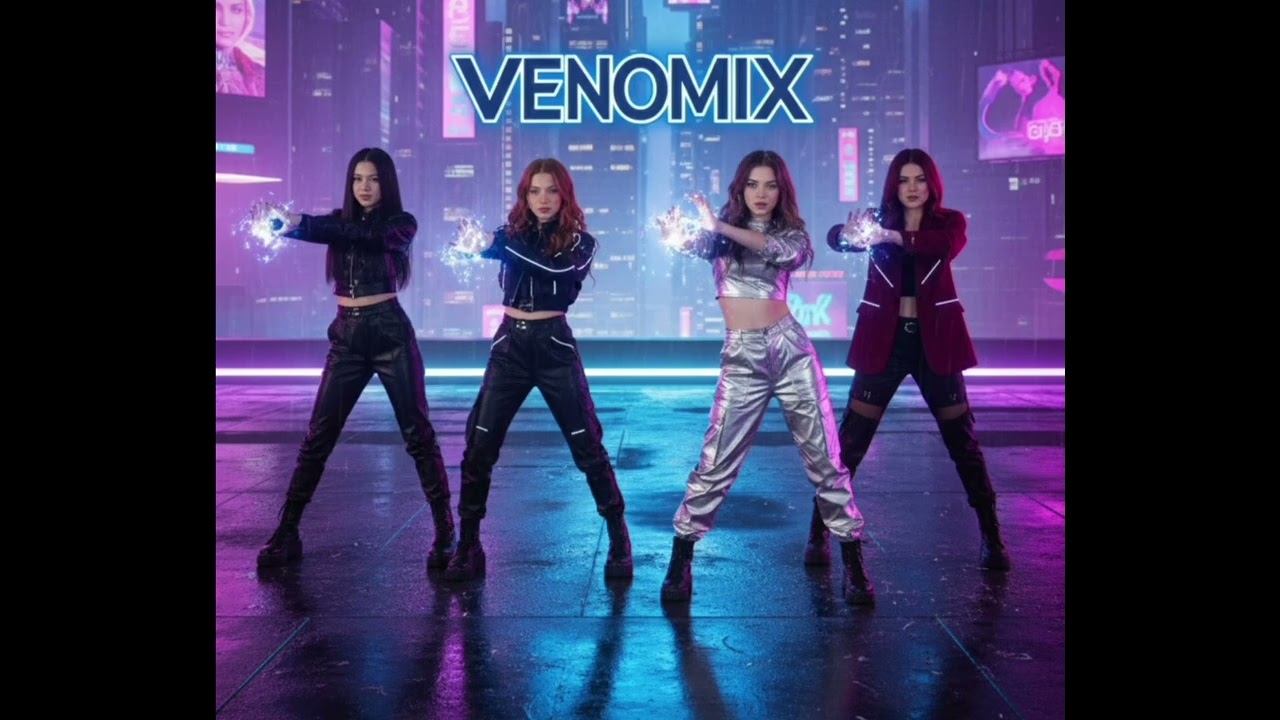 Neon dreams, imaginary kpop group VENOMIX