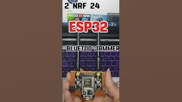 ESP32 + @ nRF24 module | Bluetooth Jammer 🔥Hacking Device #esp32 #hackinginhindi #cybersecurity