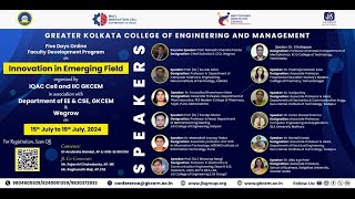 Five Days Online Faculty Development Program on ' Innovation in Emerging Field '