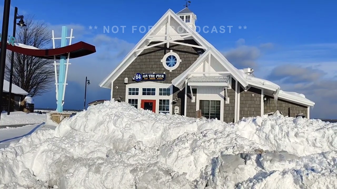 11-19-2022 Dunkirk, NY - Lake effect snow storm aftermath 