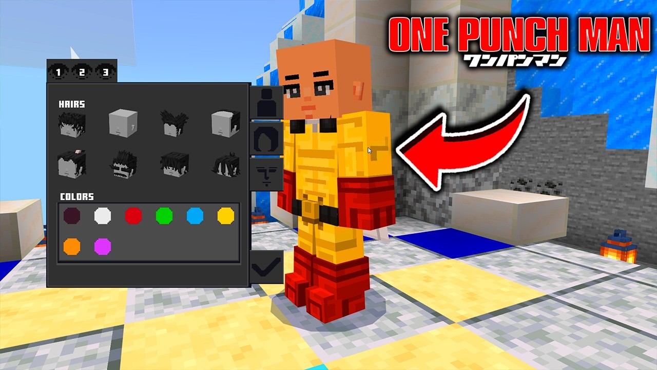 VOCÊ CONHE A NOVA ADDON DE ONE PUNCH MAN  REALISTA  PARA O MINECRAFT PE 1.21.32