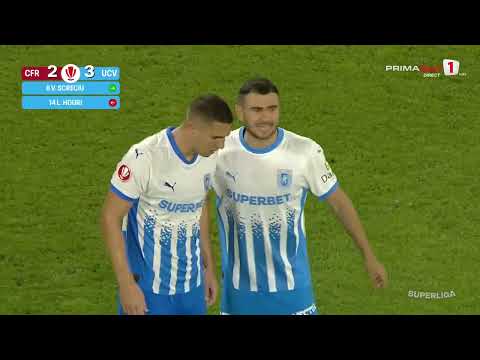 GOOOL! CFR Cluj - CSU Craiova 2-3. Ilie face ”dubla” și relansează meciul