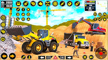 Advance Construction JCB Game | Gameplay met zware kraan en JCB-rijtuig | The s2 Indian