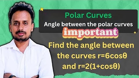 Angle between the polar curves