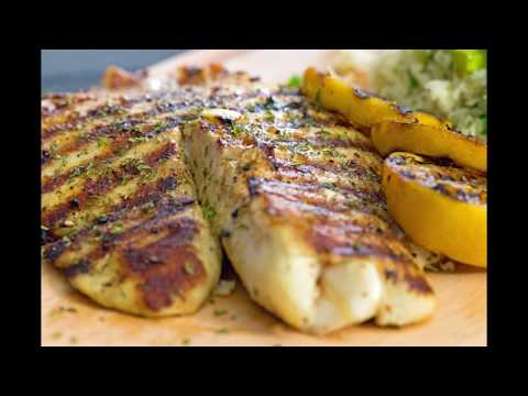 Grilled Tilapia w/ asparagus cauliflower rice