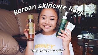 korean skincare haul *treat ur oily skin* | yesstyle