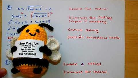CPPC MORE Radical Equations (2.1 Notes Part 2)