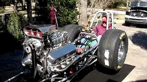Grindstaff's Blown Big Block Chevy - Engine Start