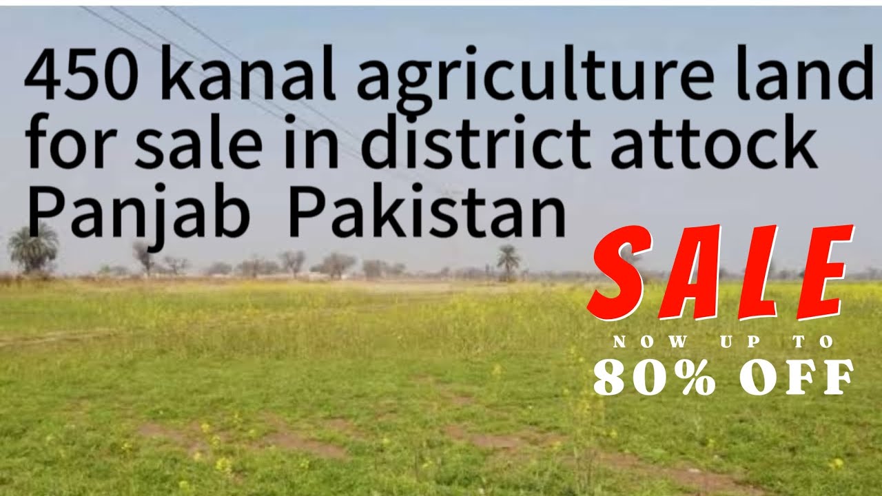 450 kanal agriculture land for sale in district attock Panjab Pakistan