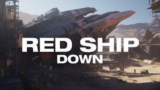 Red Spaceship Down | MidJourney Ai + Stable Video Diffusion | @defonten