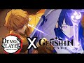Raiden shogun X zenitsu thunder breathing | Parody | genshin impact