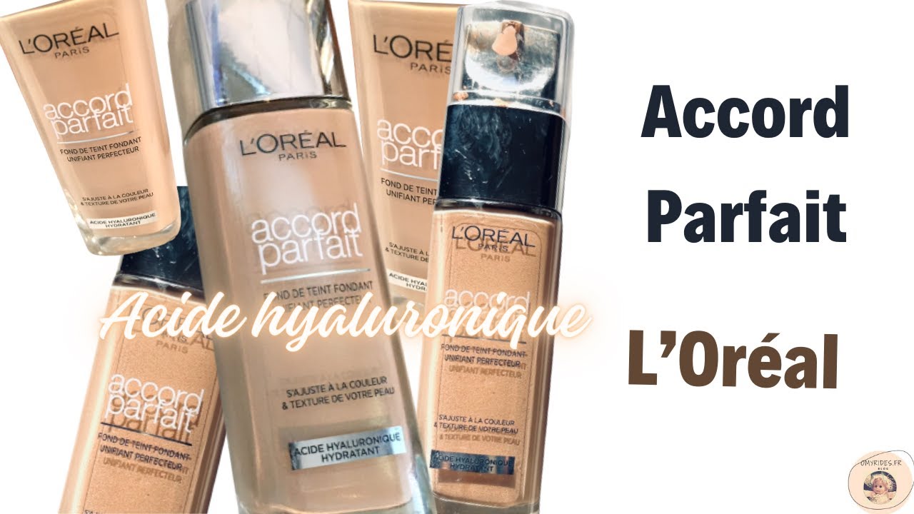 Accord Parfait L'Oreal Fond de teint à l'acide hyaluronique #