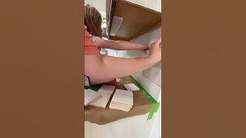 How to Tile a Kitchen Backsplash - Beginner DIY Project