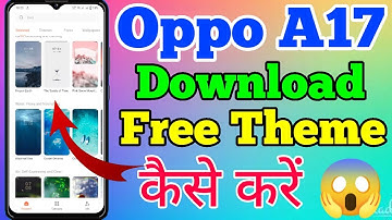 Oppo A17 Free Theme Change Setting Kaise Kare // How To Change Free Theme Setting On Oppo A17