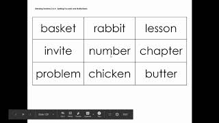 3rd grade ECRI Multisyllabic unit5, week3