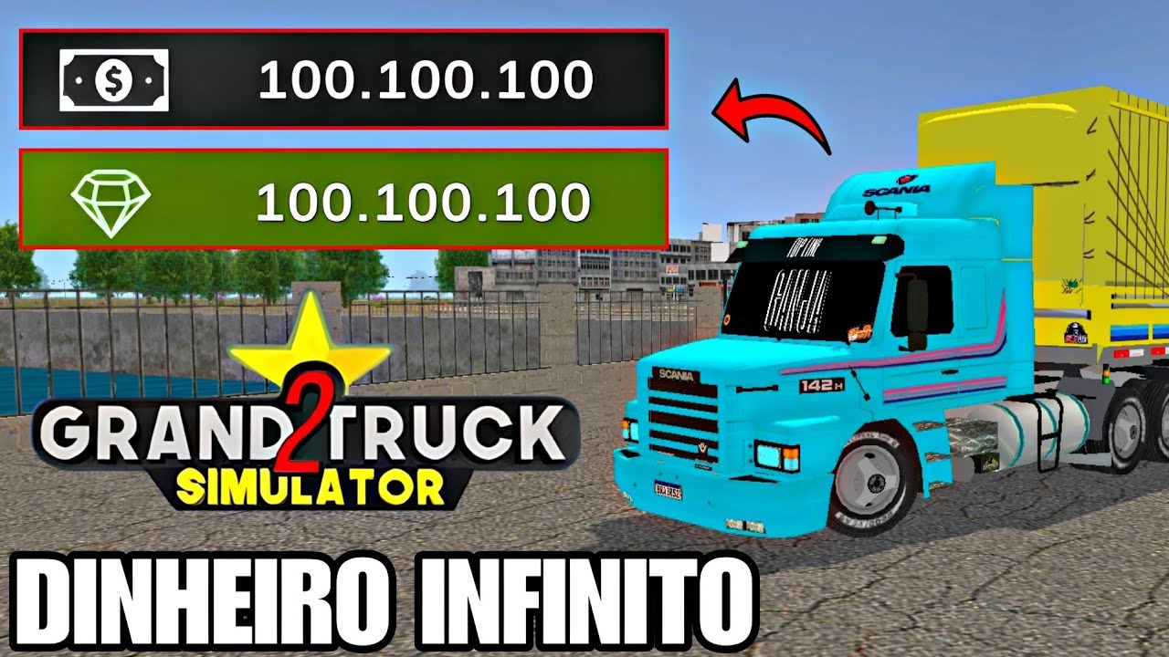 ⚡GRAND TRUCK SIMULATOR 2 MOD DINHEIRO INFINITO E TODOS OS CAMINHÕES ...