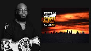 Real Time Chicago Sunset #4 | Chicago Skyline from Indiana Dunes