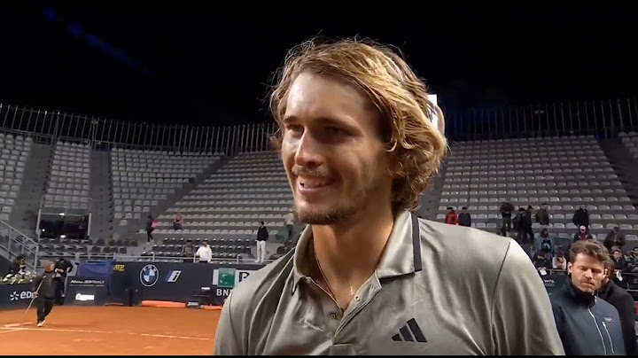 Alexander Zverev on-court interview after his comeback thriller | Rome R2 230514