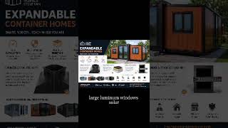 Expandable homes 38 m2 lux eps panels, uv panels wc, 2.5-3 mm pillars, reinforced roofing #airbnb