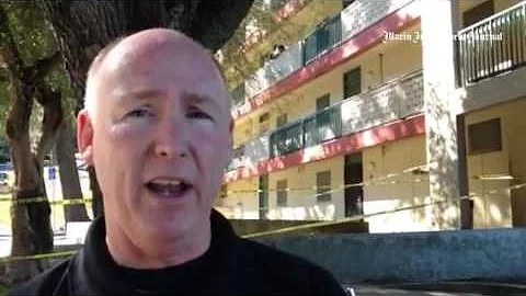 Lt. Doug Pittman at the scene of a triple shooting...