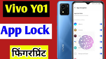 Vivo y01 me app me fingerprint lock kaise lagaye | how to set app lock fingerprint in Vivo y01
