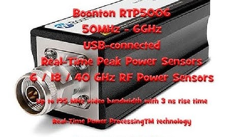 Boonton RTP5006 RF Power Sensor from Saelig