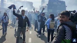 El celtismo acude en masa a Balaídos para recibir a los jugadores contra el Friburgo