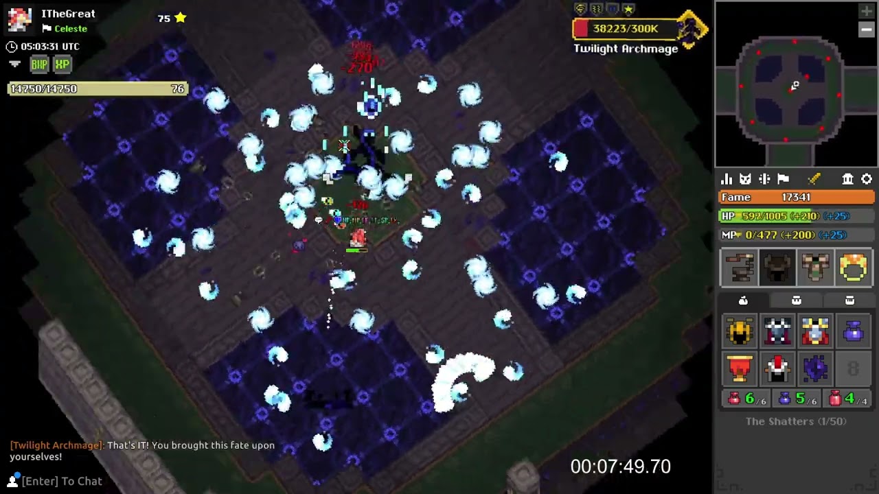 Shatters Speedrun solo 