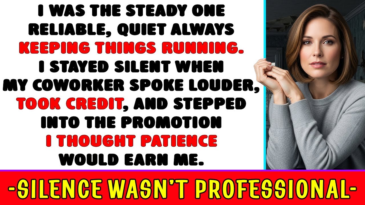 I Stayed Silent While My Coworker Took My Promotion — I Didn’t Expect What Silence Would Reveal