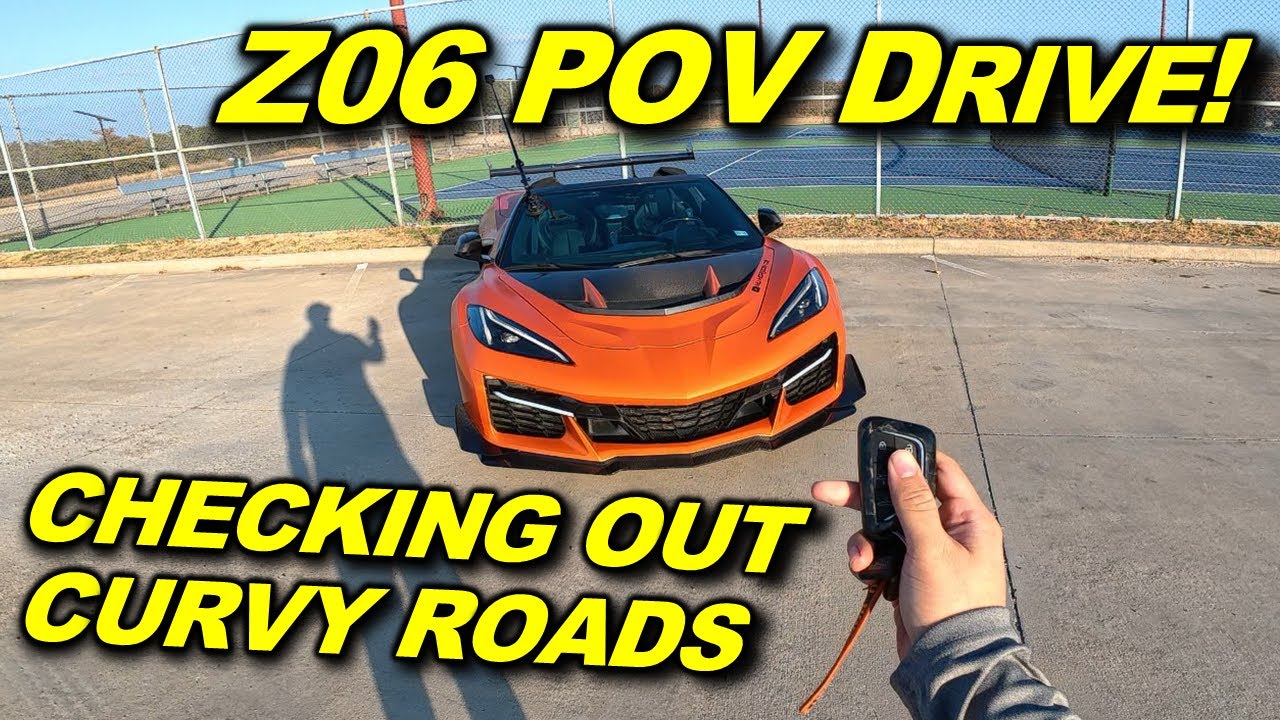 C8 Z06 POV Drive! Finding Curvy Roads! 4k Engine Sound ASMR (No