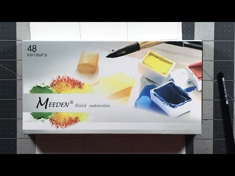 Meeden Watercolor Paints, Paper, Pallete and Brushes Review - In