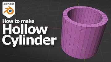 How to make hollow cylinder in Blender 4