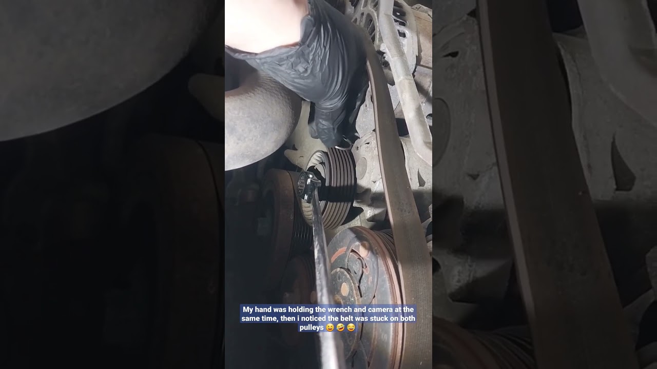 Subaru serpentine belt removal 