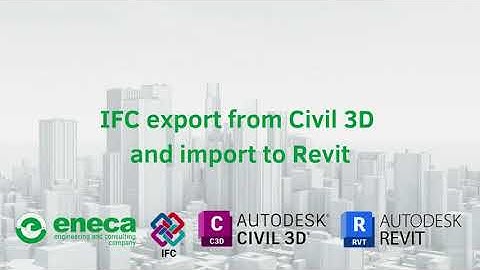 IFC export from Civil 3D and import to Revit