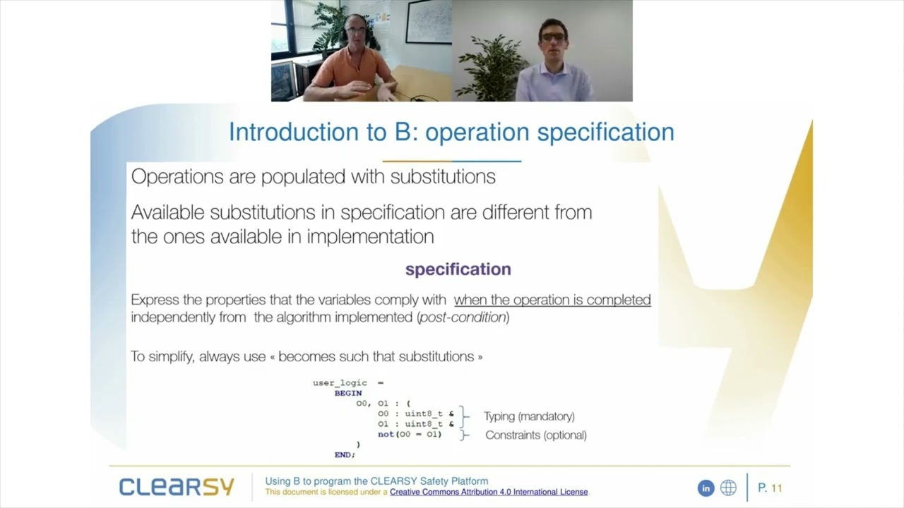 Tutorial "Using B to program the CLEARSY Safety Platform" part 2