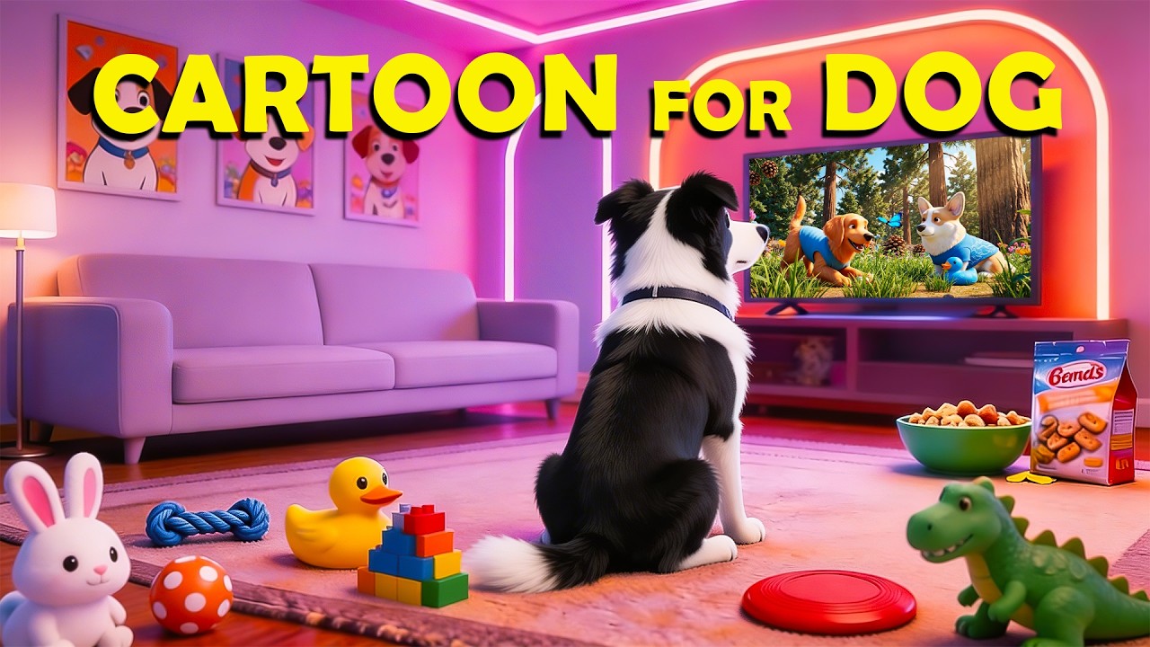 Мультфильмы про собак: ЛУЧШИЙ мультфильм для снятия тревоги у собак, оставленных одних 📺🐶Музыка дл