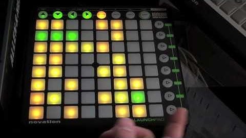 Funkefeller using Novation Launchpad with Ableton Live in the Studio