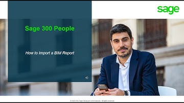 Sage 300 People   Import a BIM Report