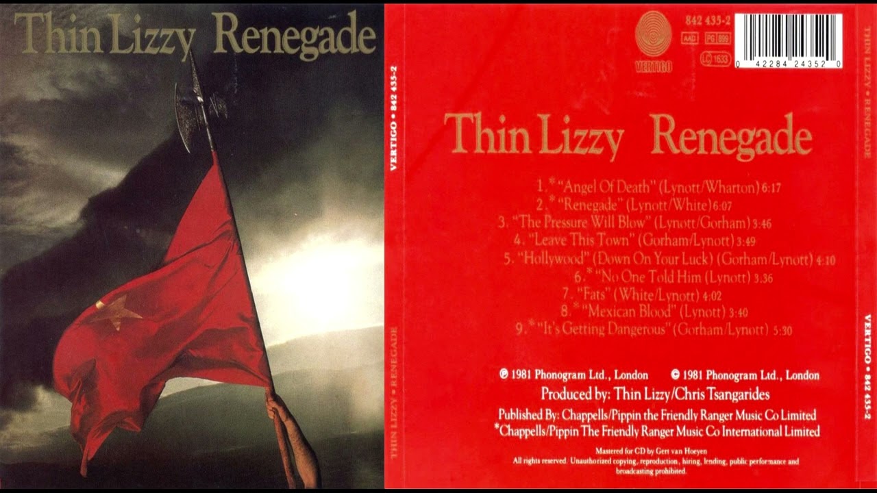 Thin Lizzy – Renegade - YouTube
