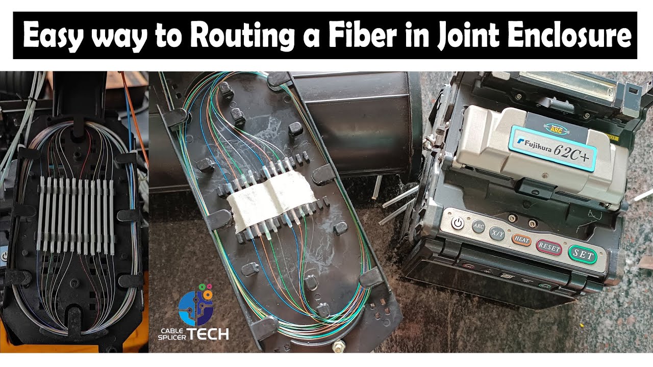 Easy way to Routing a Fiber in Joint Enclosure For Beginners Optical