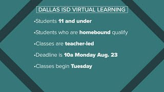 Dallas ISD offering virtual learning option to certain students