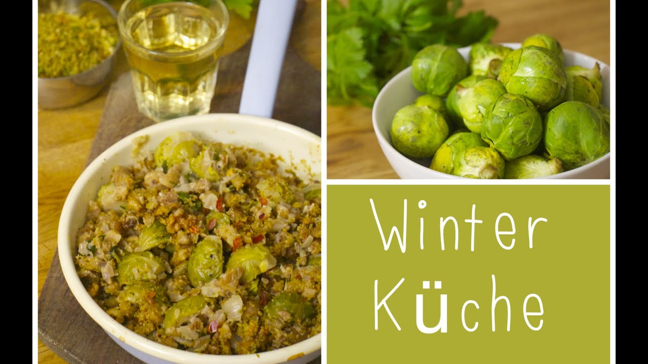 Winter-Küche - Rosenkohl-Gratin mit Esskastanien und Kräuterkruste / LadyLandrand